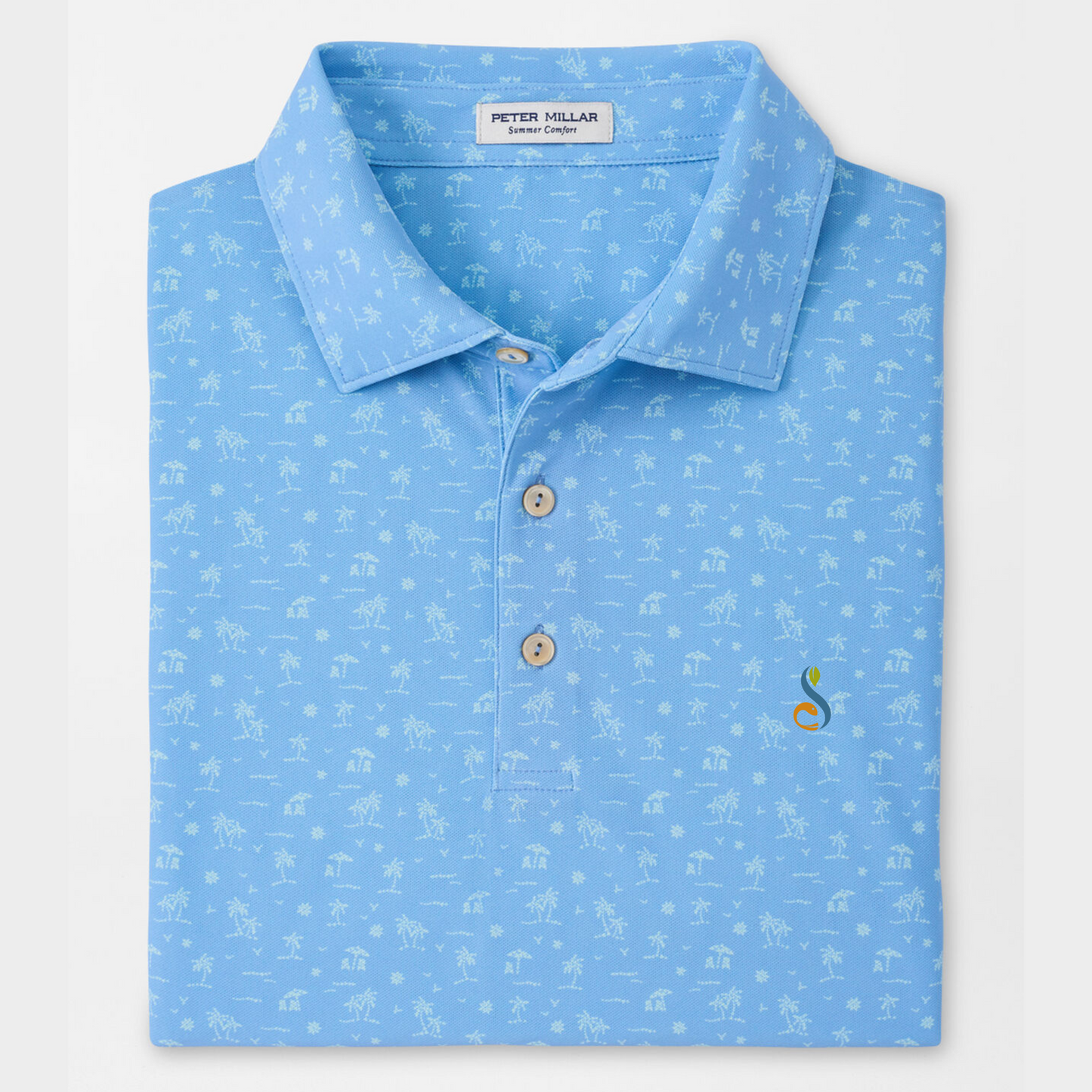 Peter Millar Shark Tooth Performance Mesh Polo