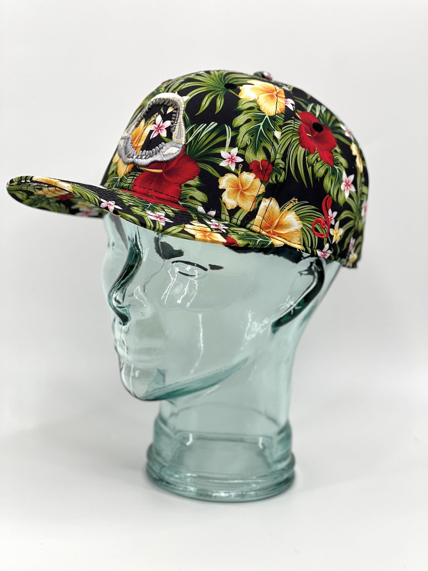 Pukka Megalodon Floral Sublimated High Crown 6 Panel Hat