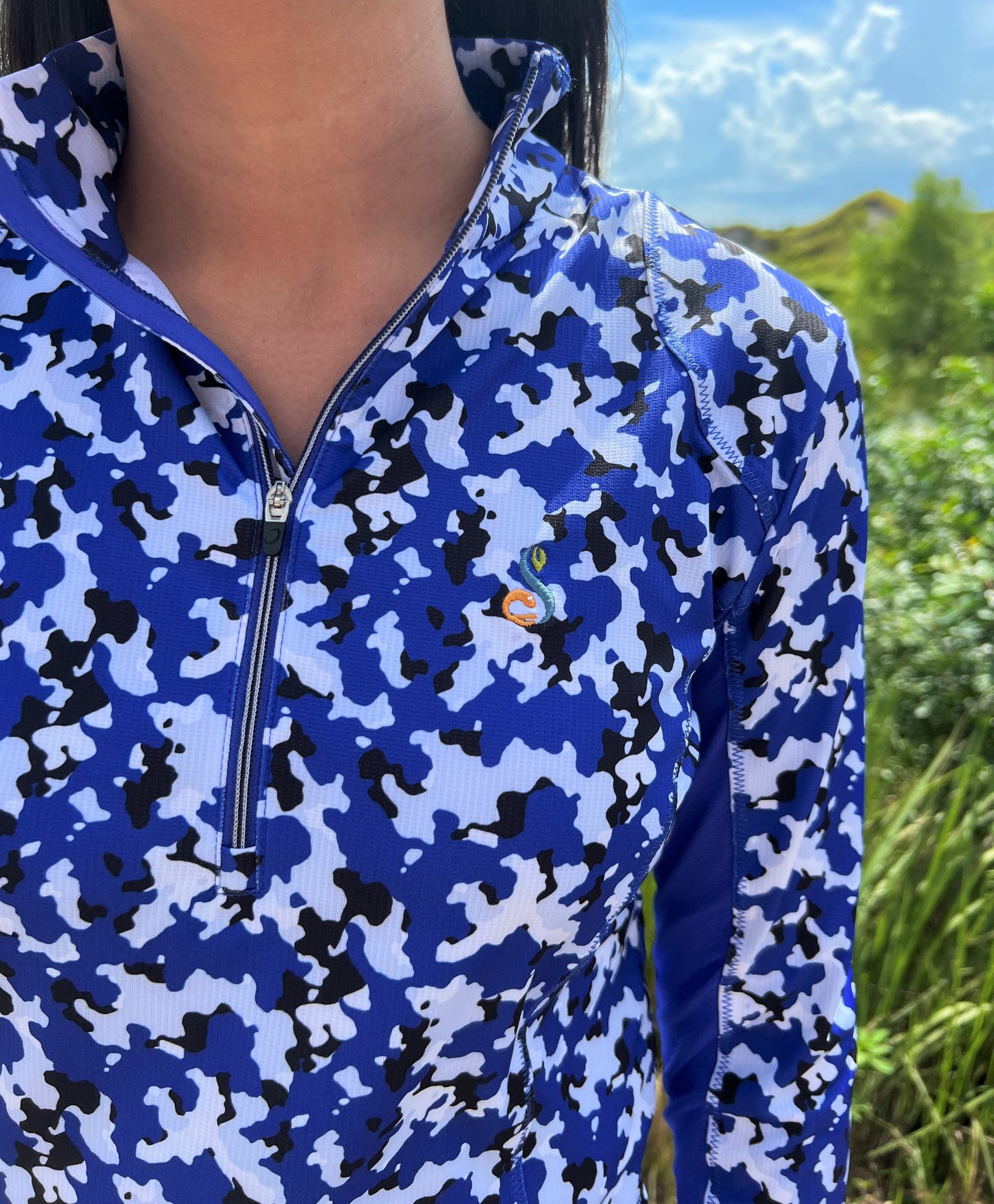 Zero Restriction Ladies Renae Zip Mock