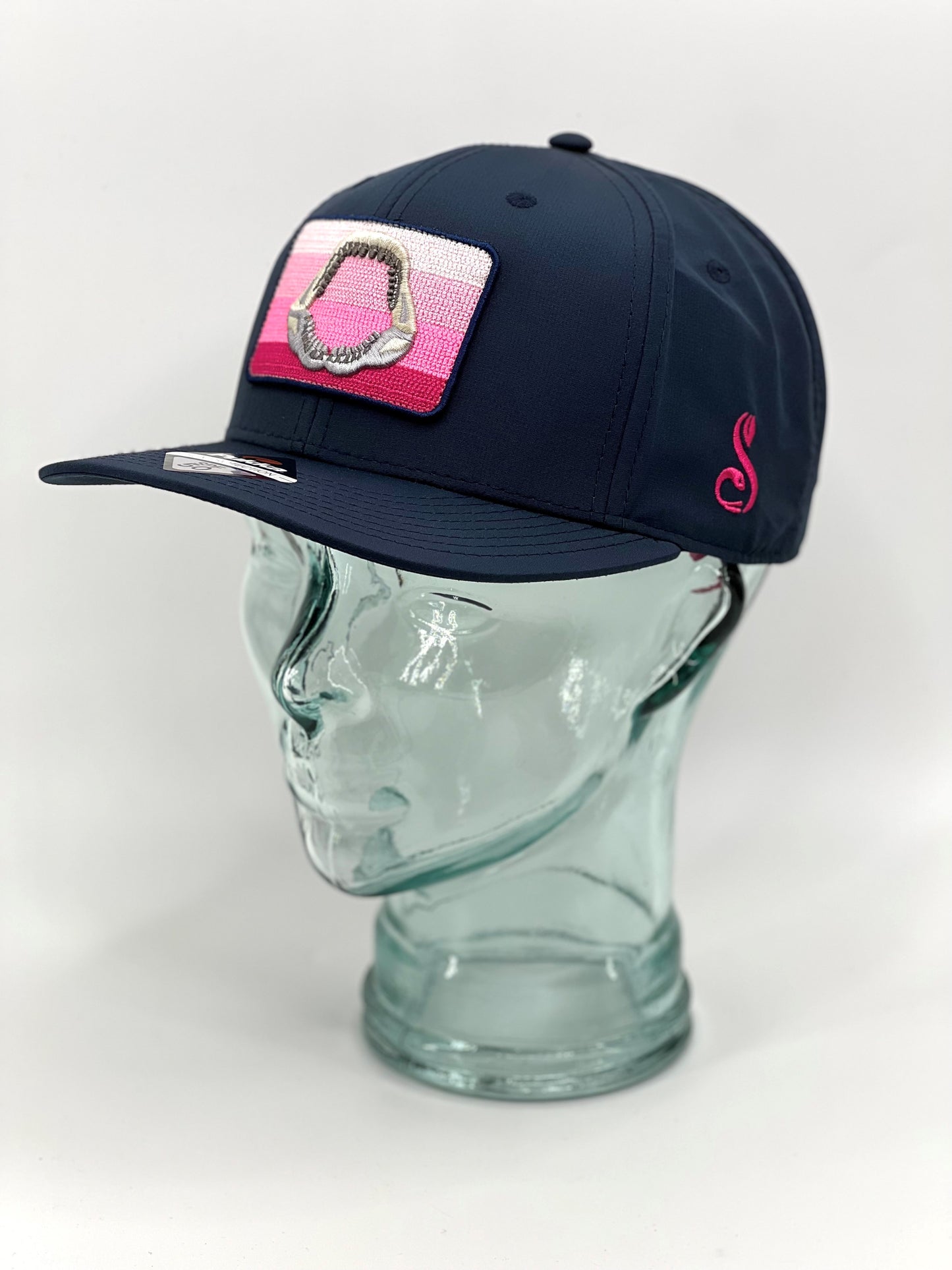 Pukka Megalodon Rectangle Pearl Stitch Patch High Crown 6 Panel Hat