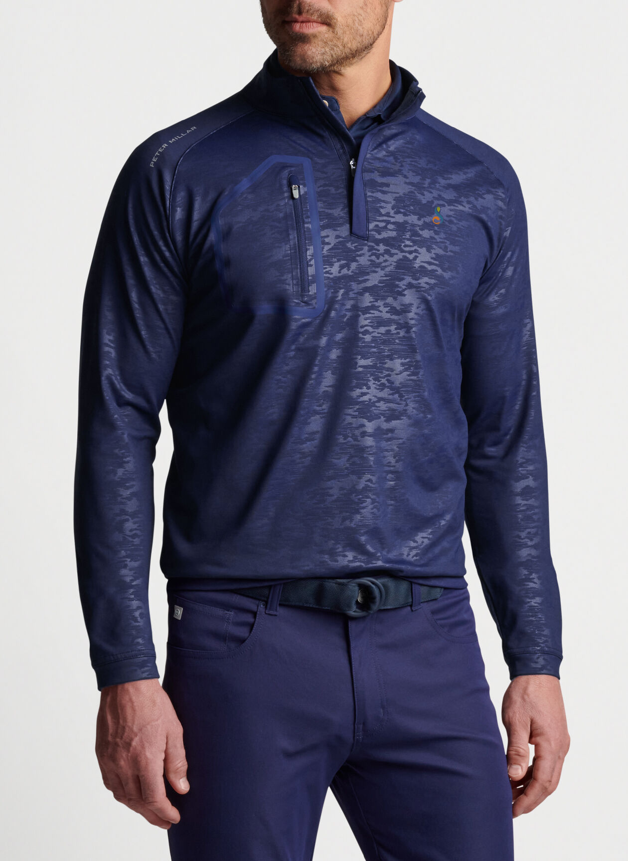 Peter Millar Forge Camo Performance Quarter-Zip
