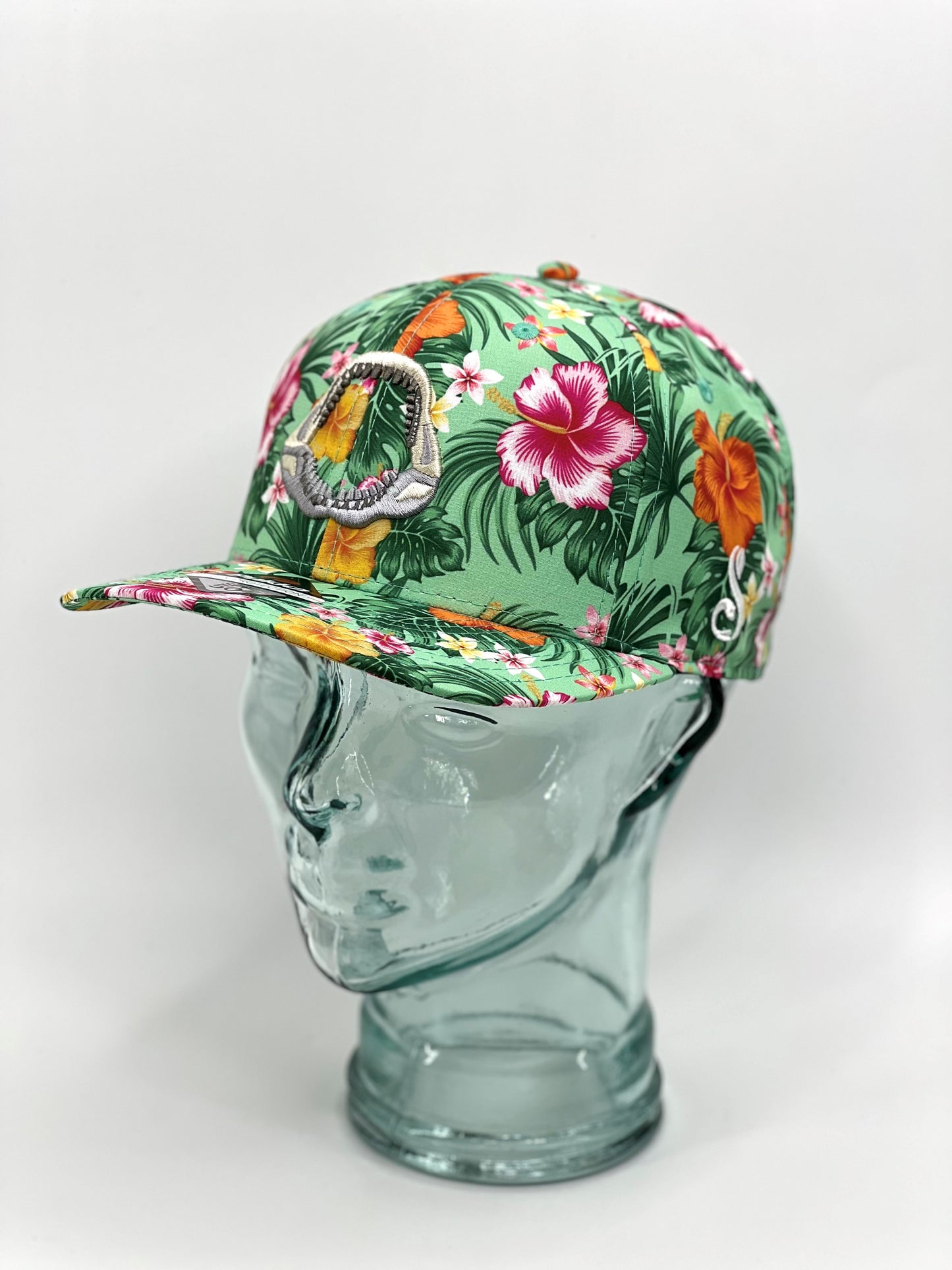 Pukka Megalodon Floral Sublimated High Crown 6 Panel Hat