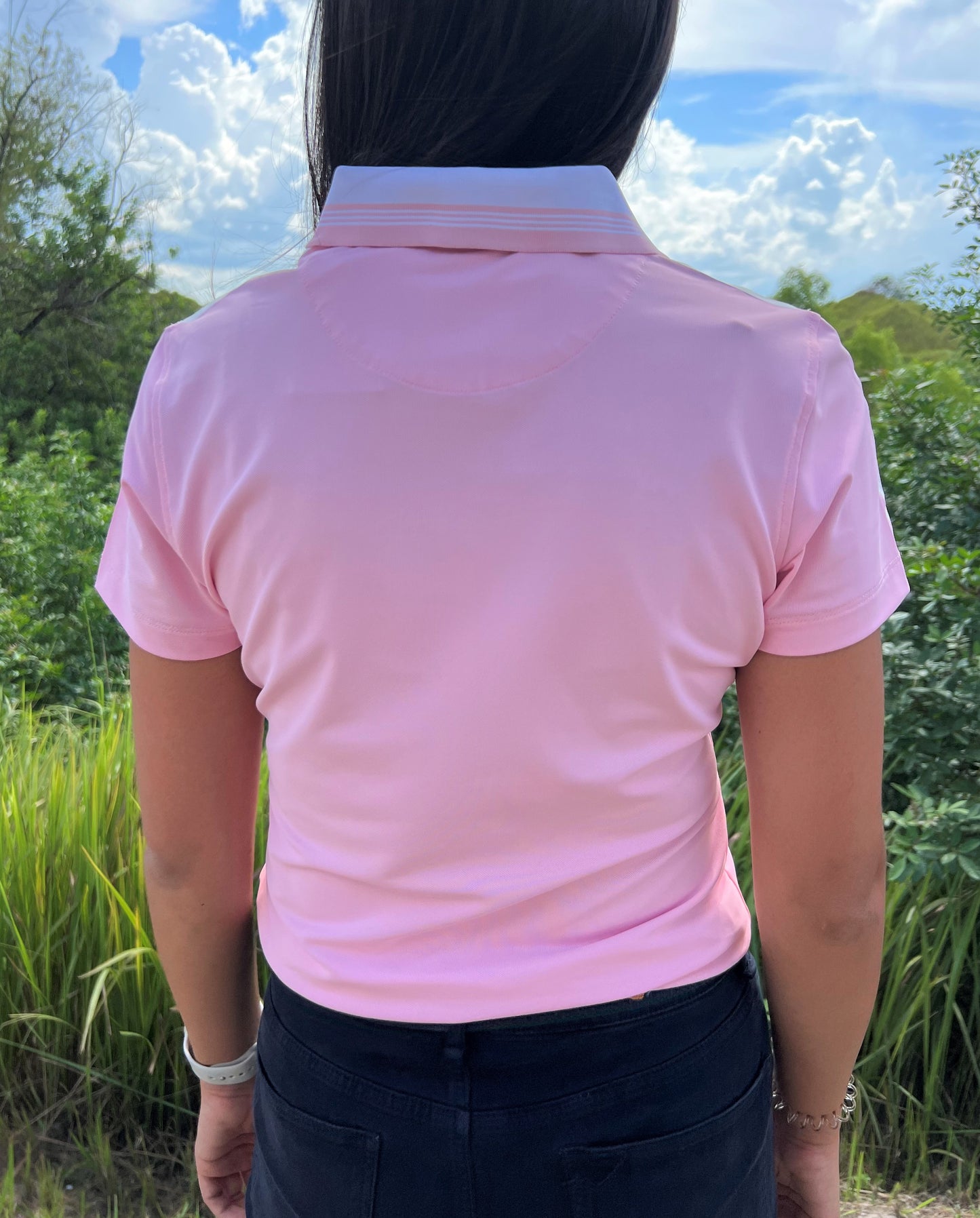 Peter Millar Ladies Hicks Stripe Collar Sport Polo