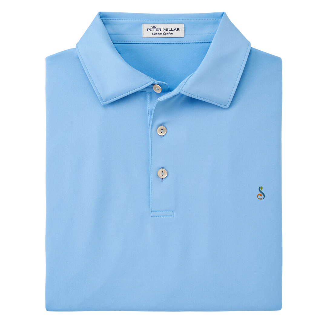 SPECIAL ORDER : Peter Millar Solid Performance Polo - Cottage Blue