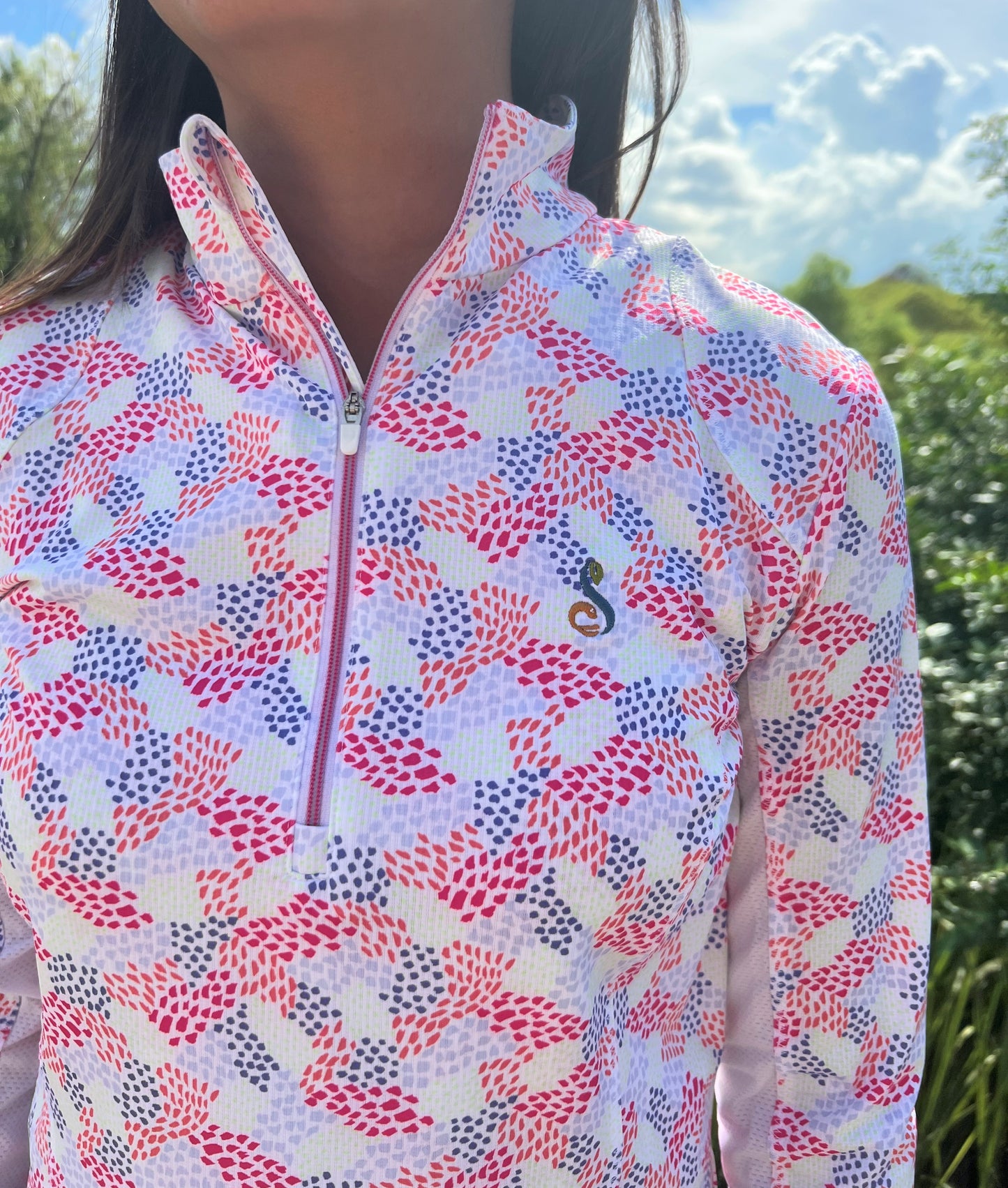 Zero Restriction Ladies Renae Zip Mock