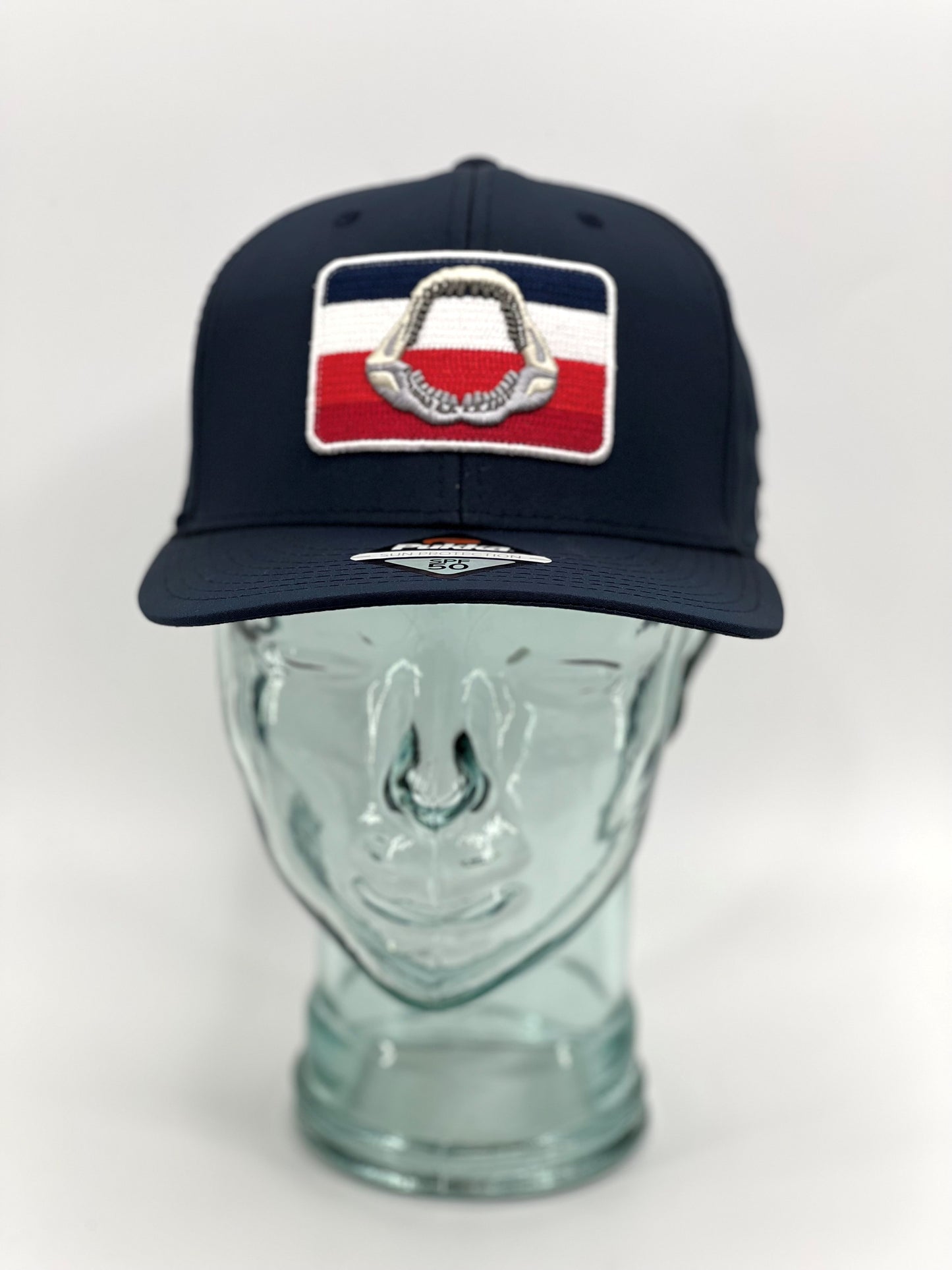 Pukka Megalodon Rectangle Pearl Stitch Patch High Crown 6 Panel Hat