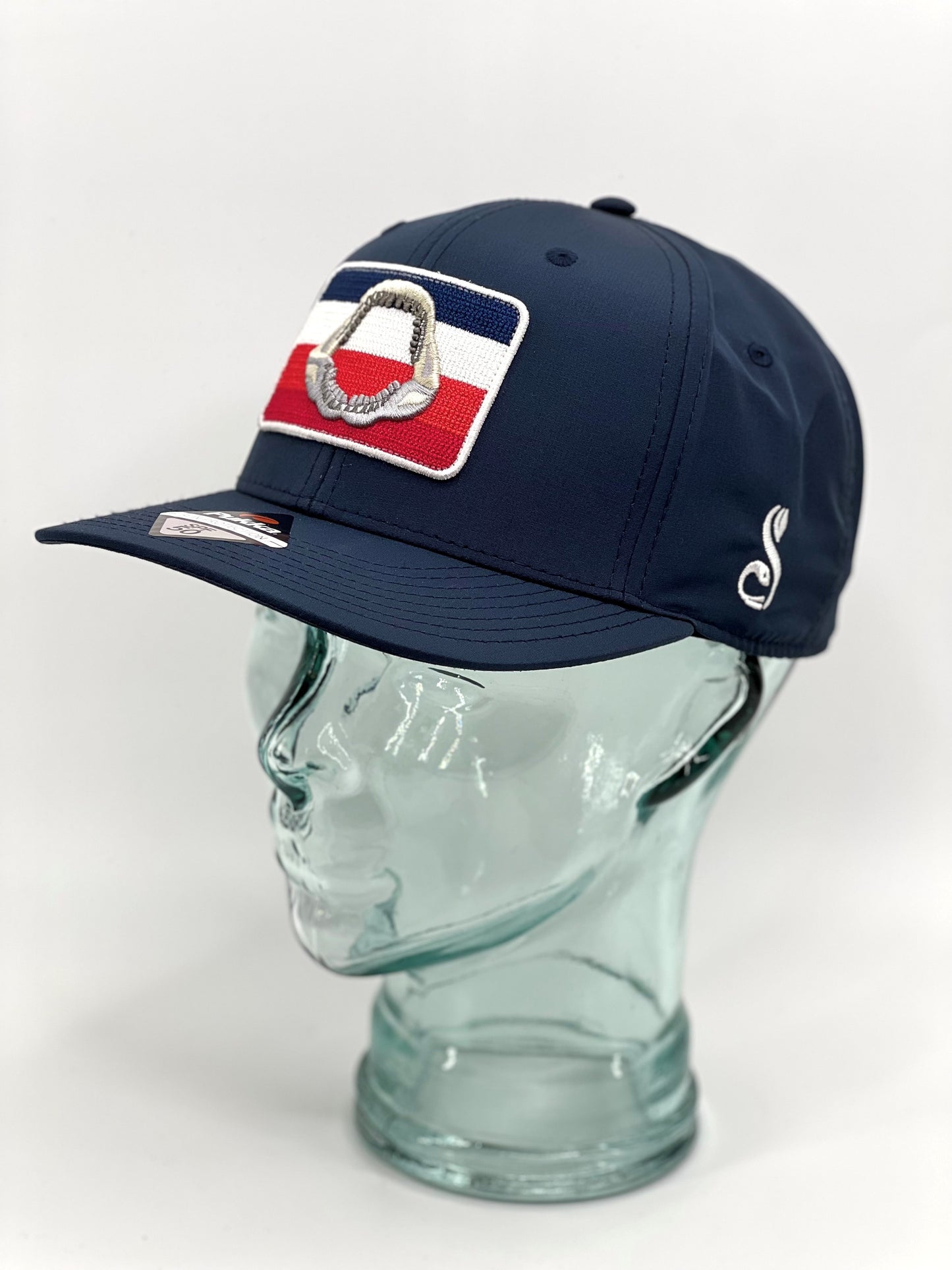 Pukka Megalodon Rectangle Pearl Stitch Patch High Crown 6 Panel Hat
