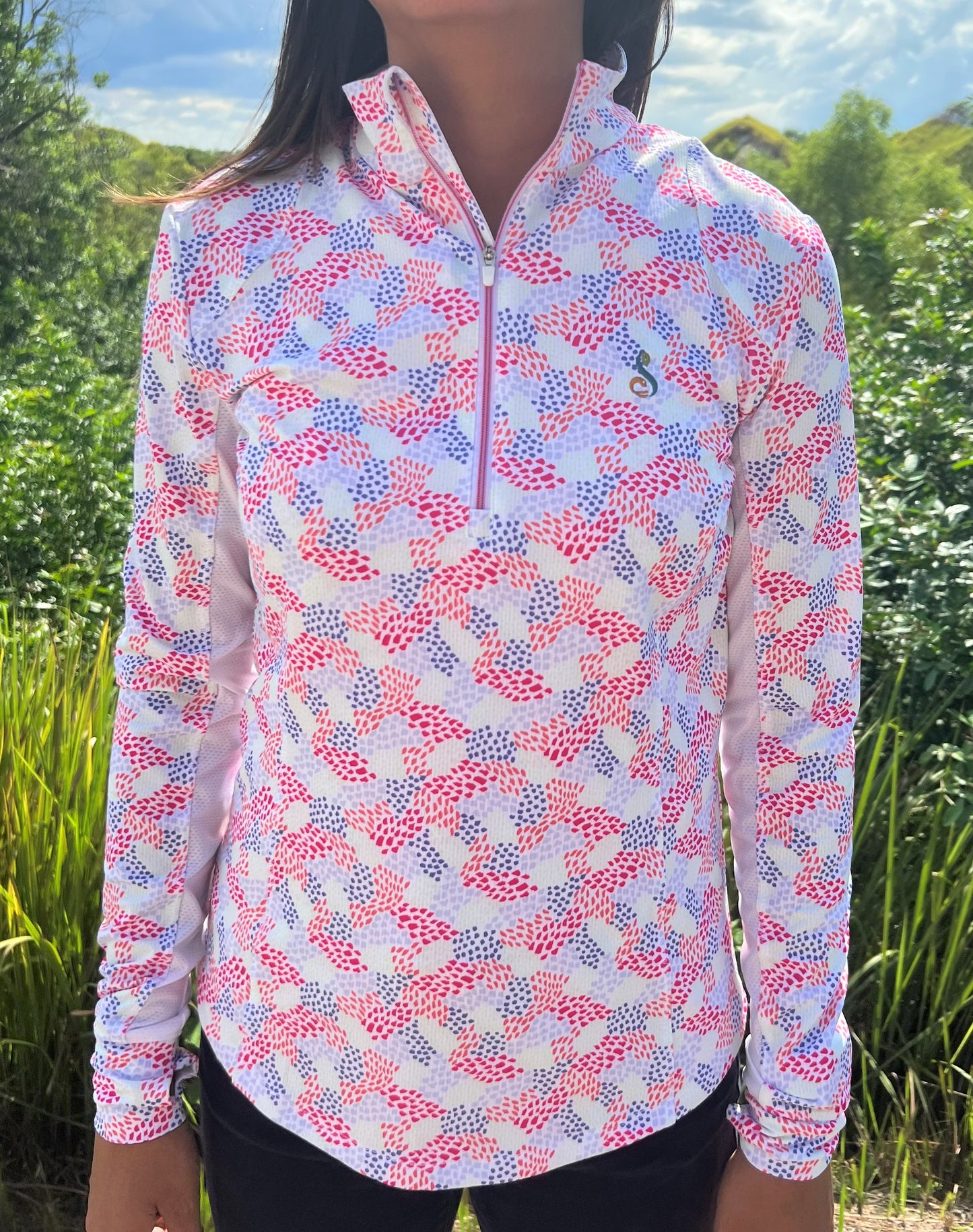 Zero Restriction Ladies Renae Zip Mock