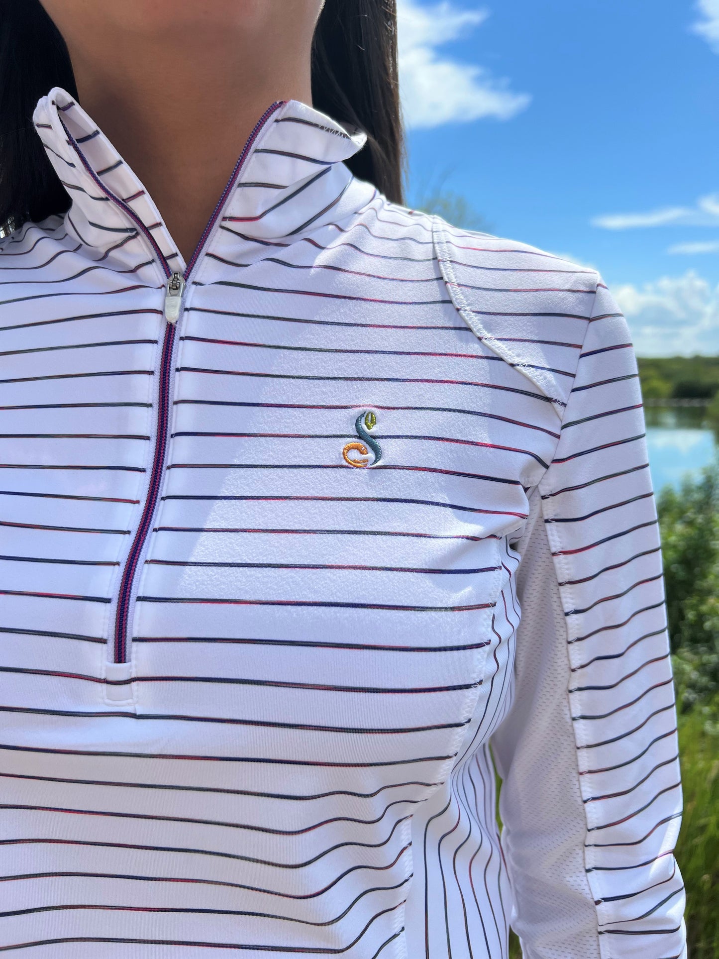 Zero Restriction Ladies Renae Zip Mock