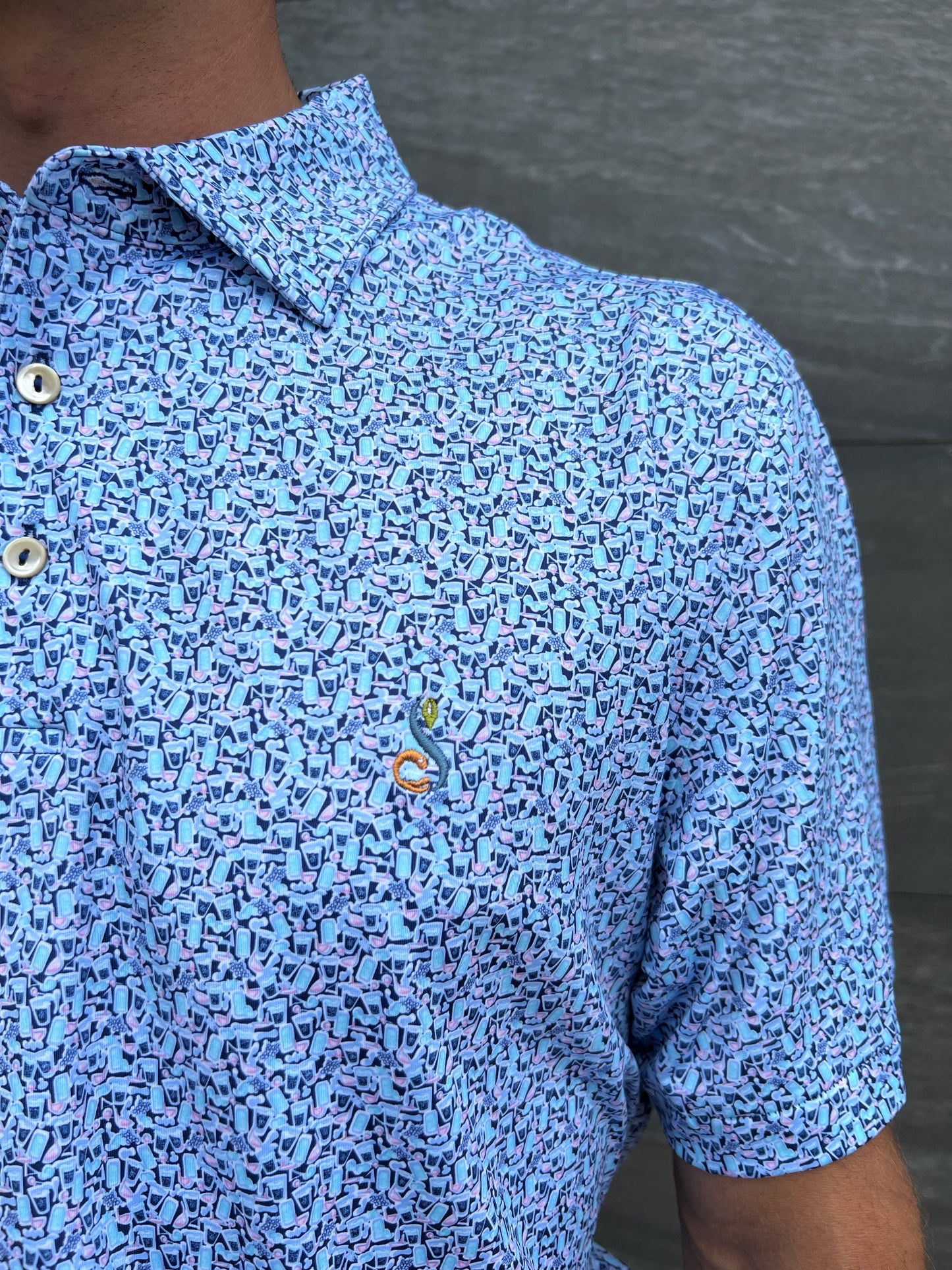 Peter Millar Dazed And Transfused Performance Jersey Polo