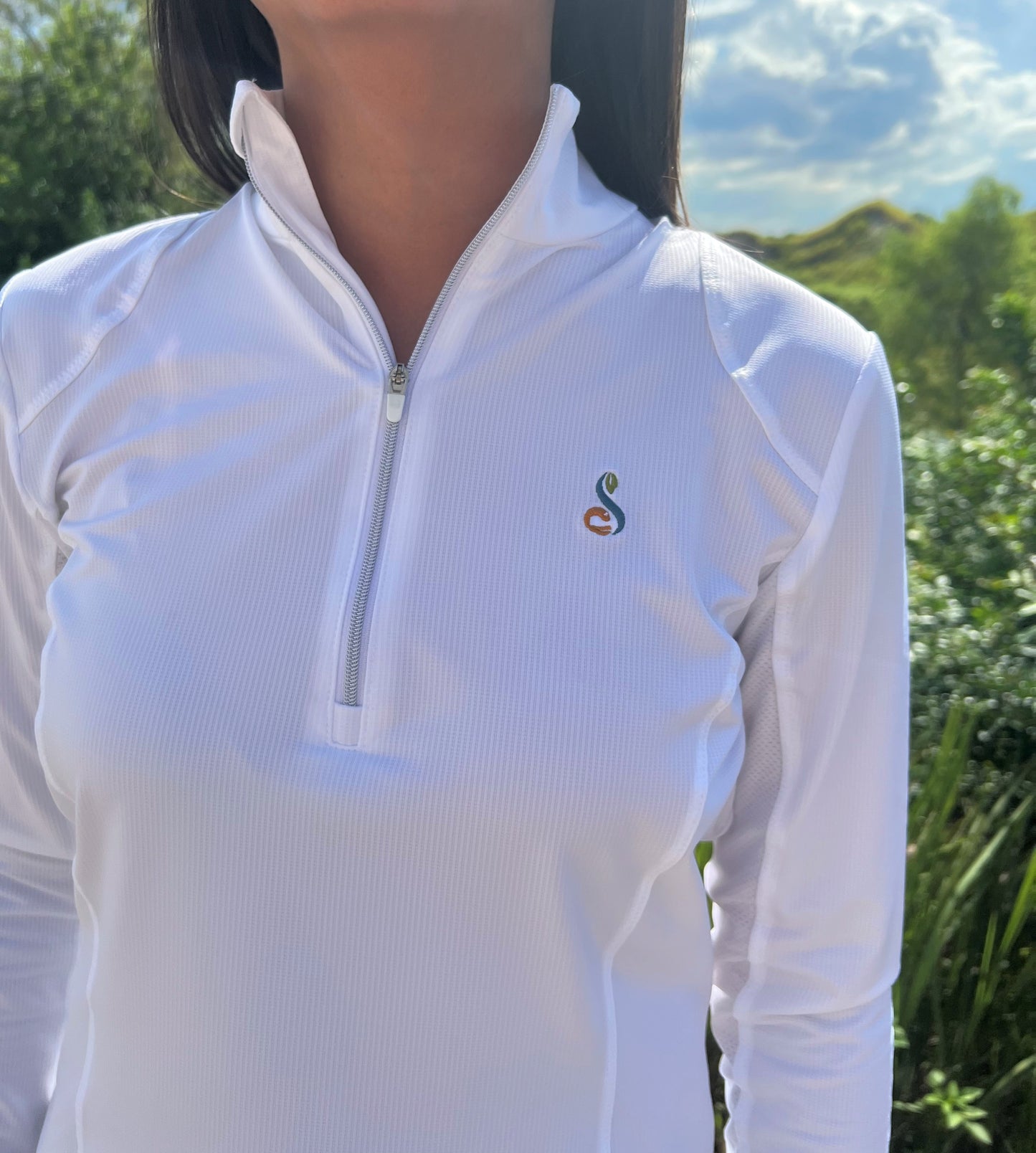 Zero Restriction Ladies Renae Zip Mock