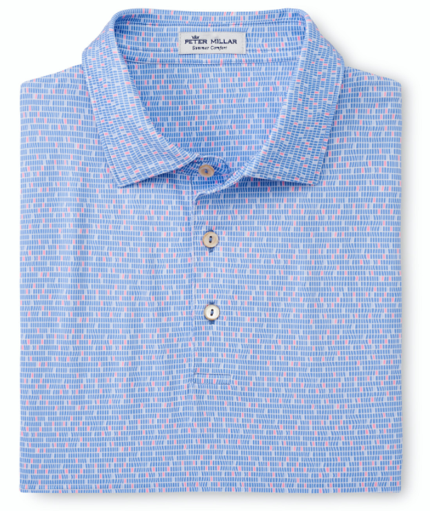 Peter Millar Poolside Geo Performance Jersey Polo
