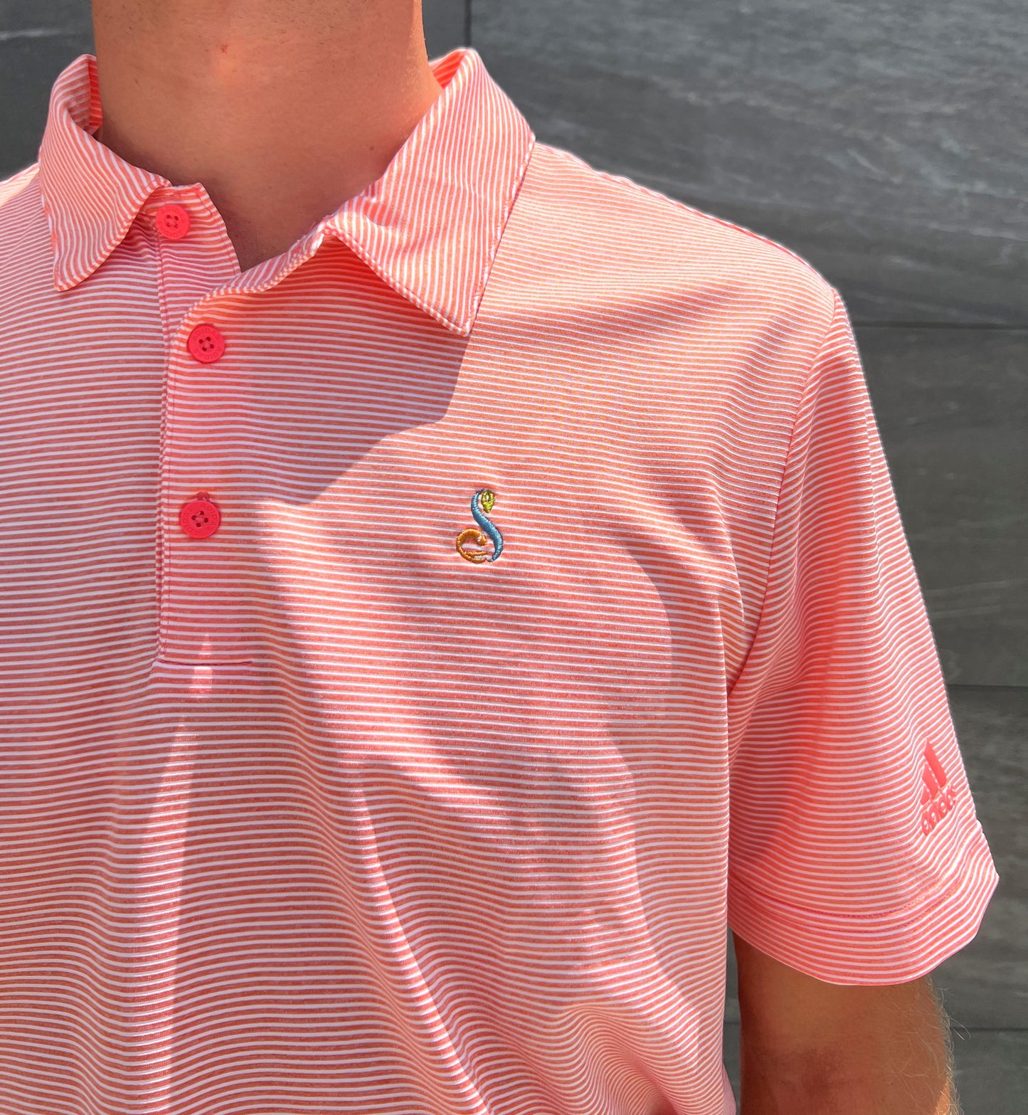 Adidas Men's Otman Pencil Stripe Polo