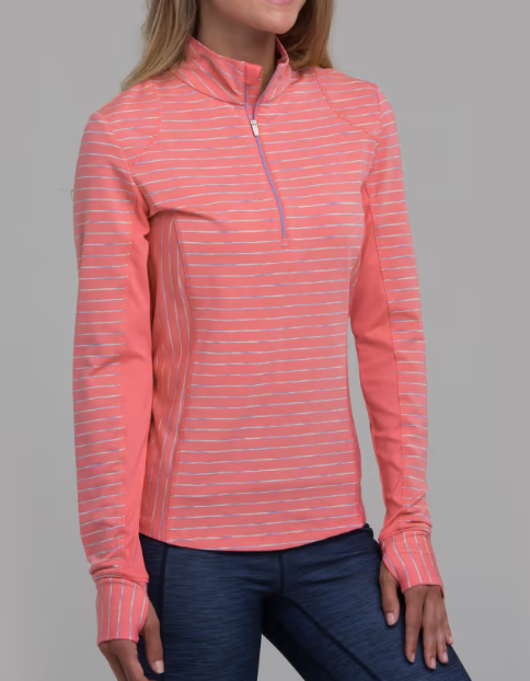 Zero Restriction Ladies Renae Zip Mock