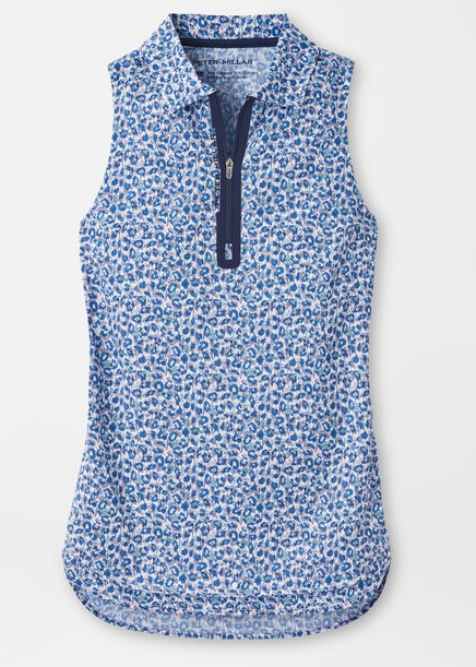 Peter Millar Ladies Carner Zip-Neck Polo