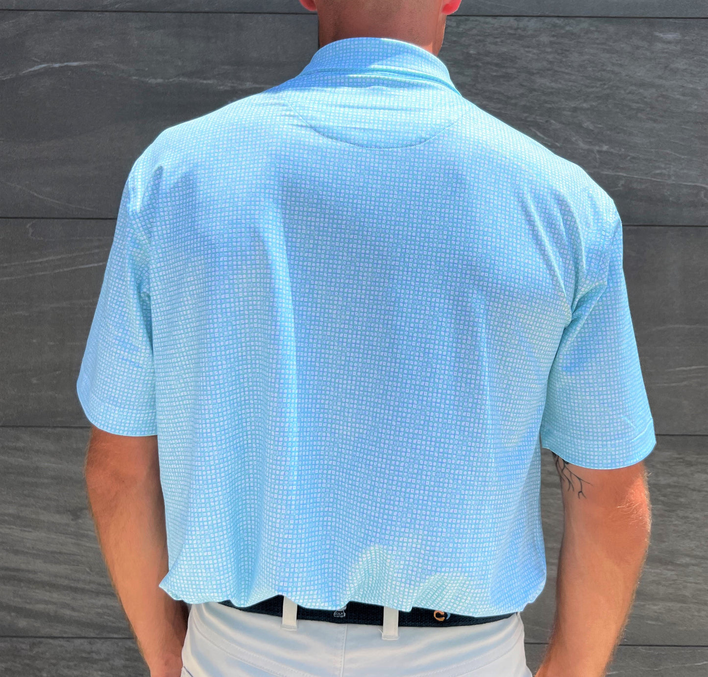 Peter Millar Men's Dominoes Performance Jersey Polo