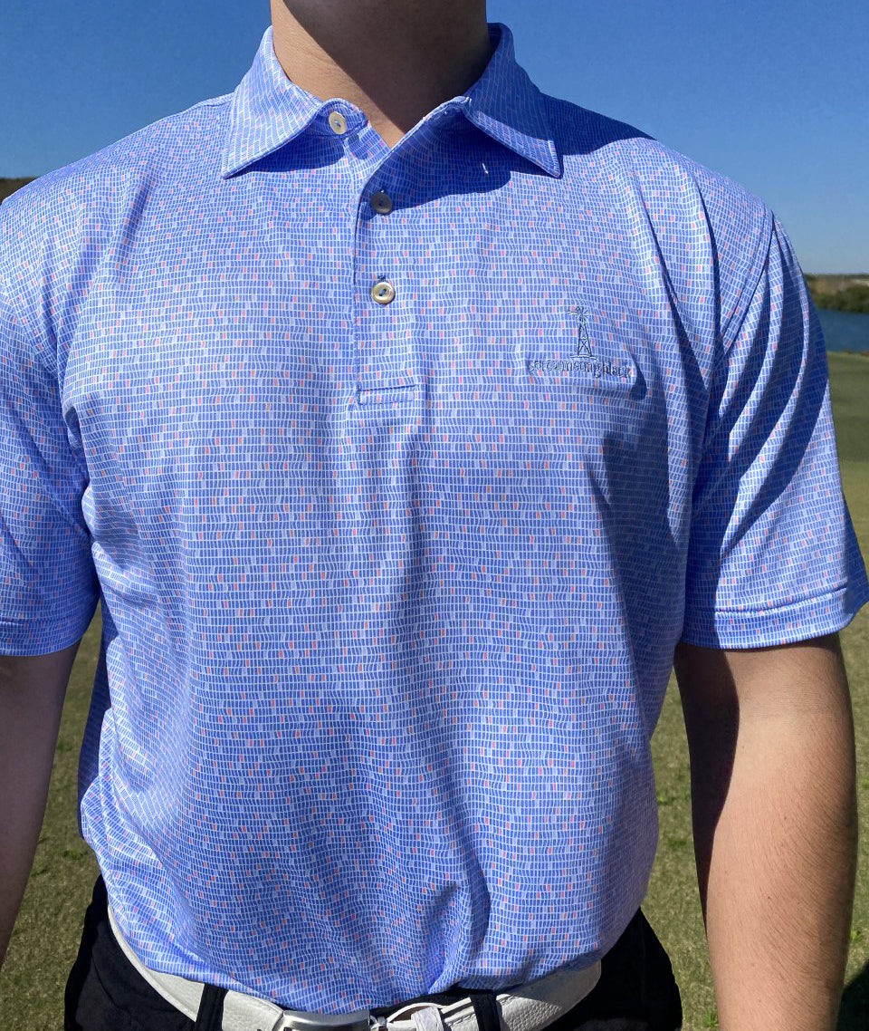 Peter Millar Poolside Geo Performance Jersey Polo