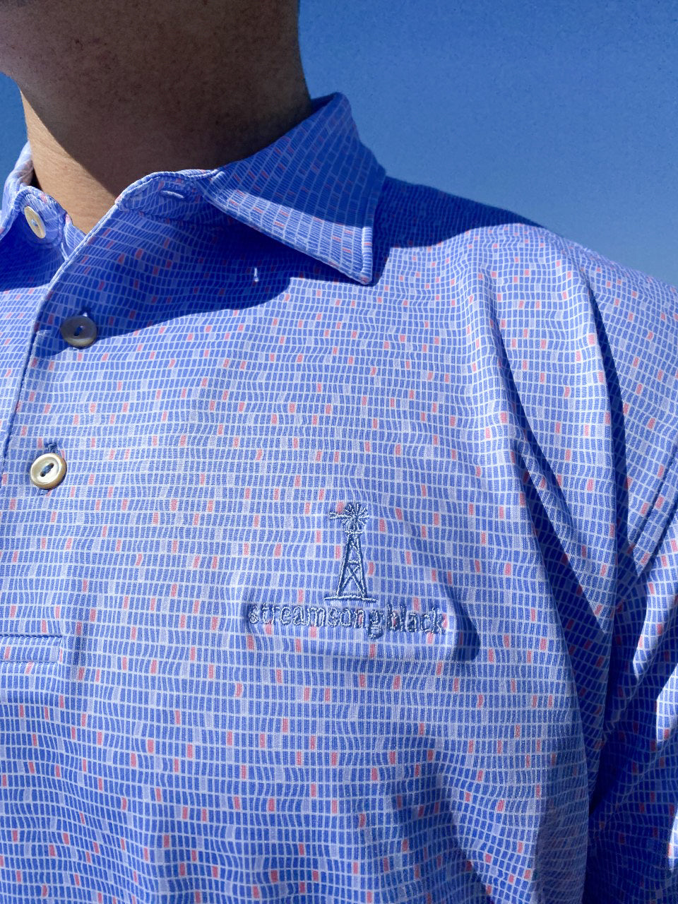 Peter Millar Poolside Geo Performance Jersey Polo