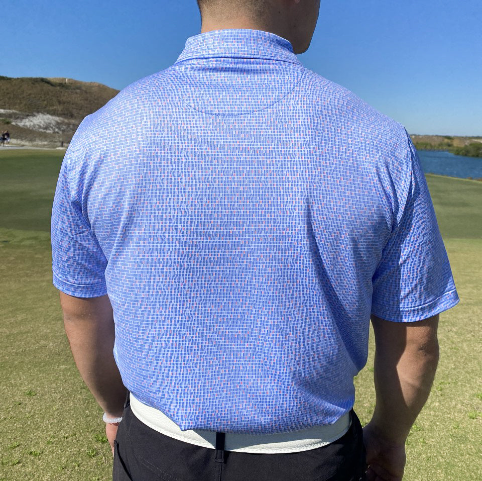 Peter Millar Poolside Geo Performance Jersey Polo