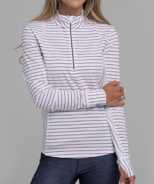 Zero Restriction Ladies Renae Zip Mock
