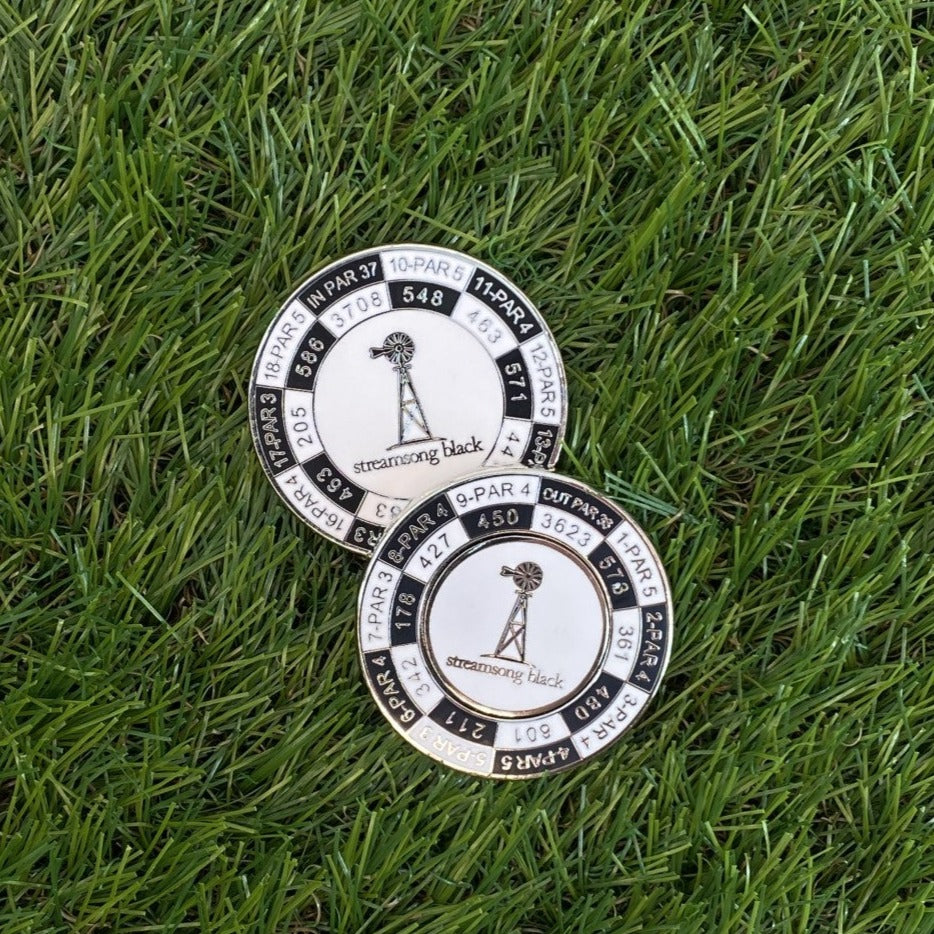 PRG Streamsong Black Duo Yardage Coin