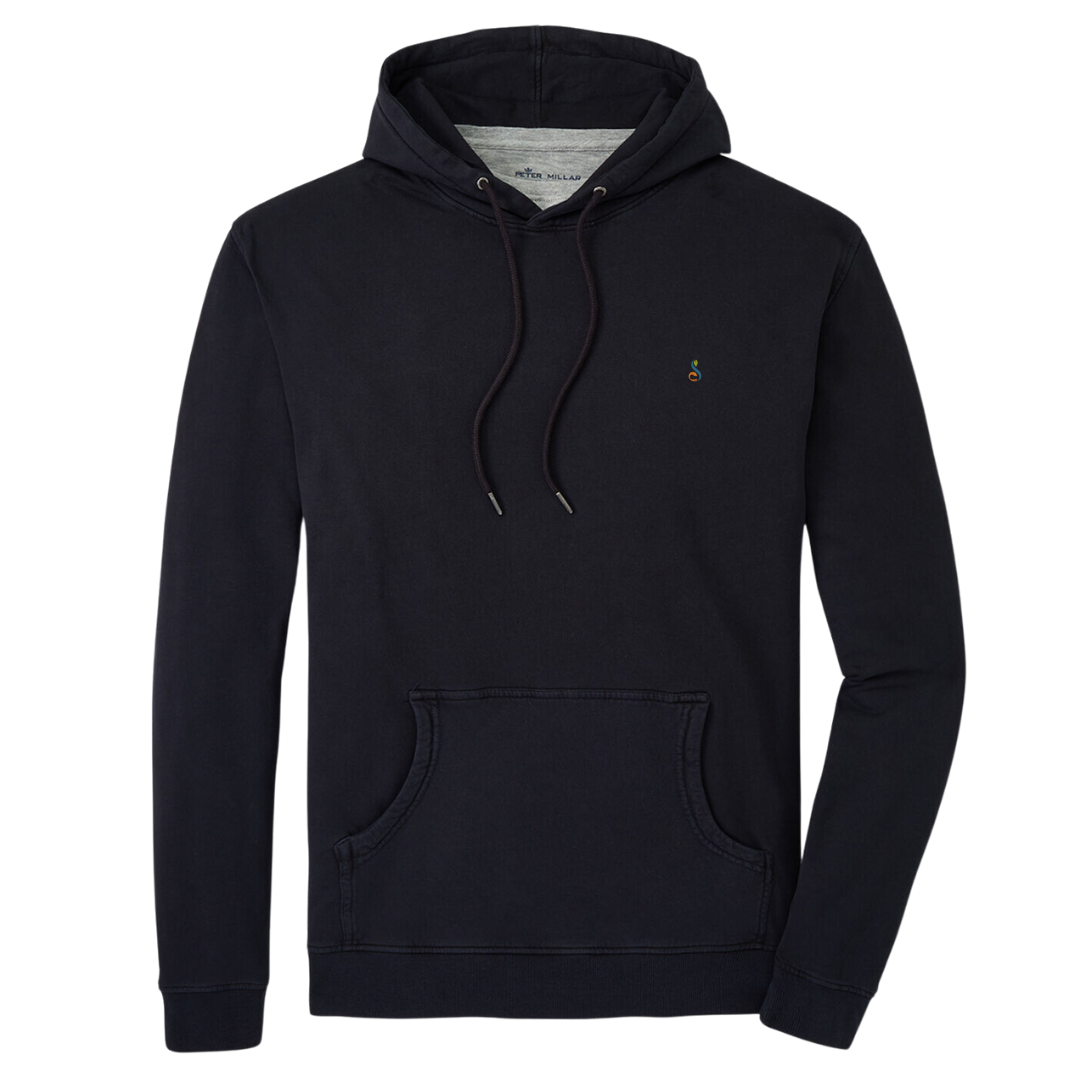 SPECIAL ORDER: Peter Millar Lava Wash Cotton Hoodie - Washed Black