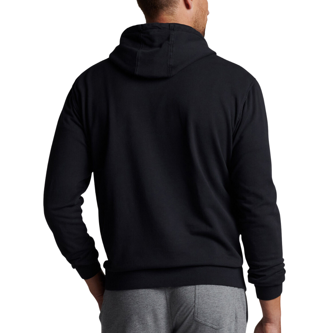 SPECIAL ORDER: Peter Millar Lava Wash Cotton Hoodie - Washed Black
