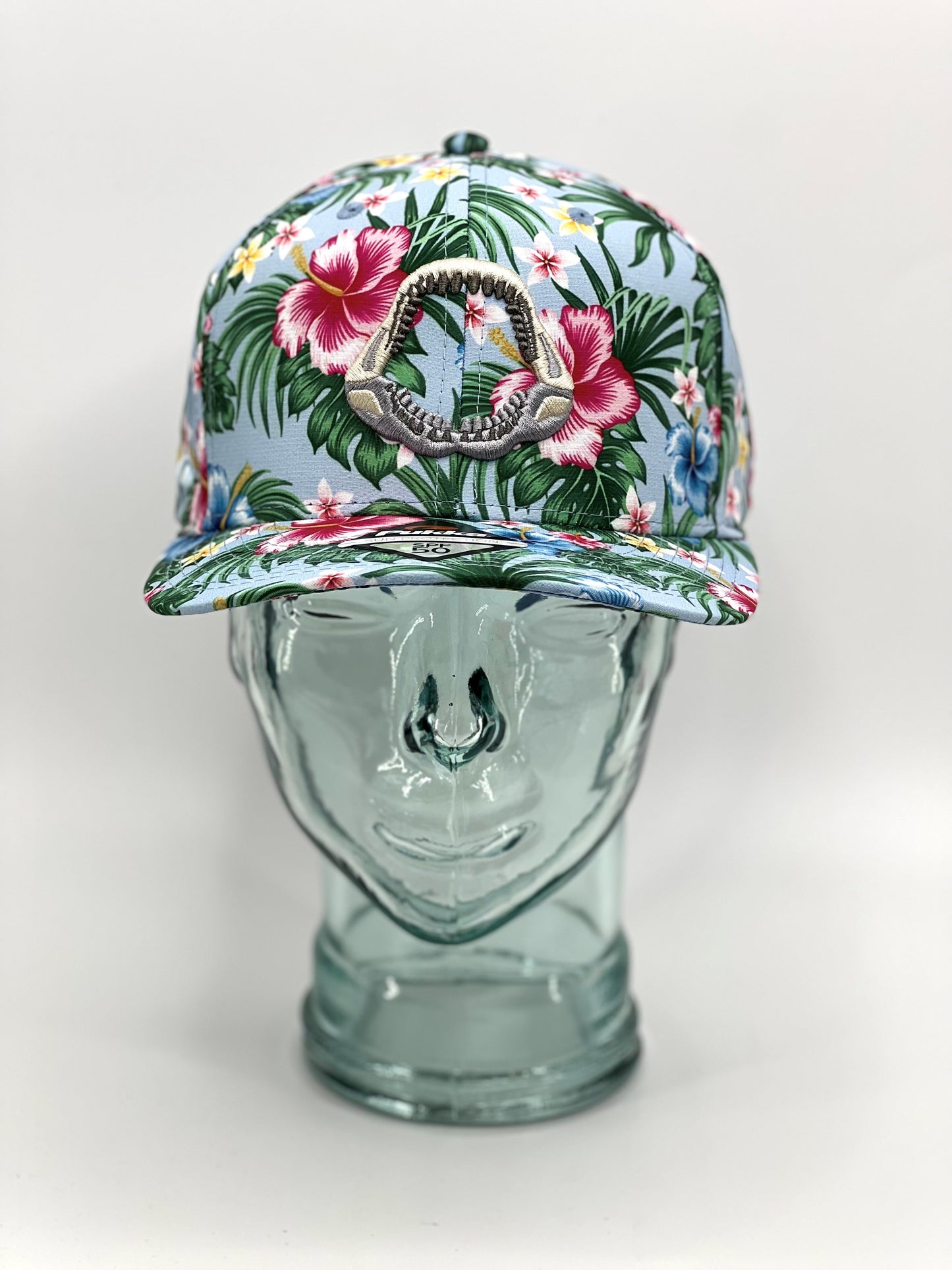 Pukka Megalodon Floral Sublimated High Crown 6 Panel Hat
