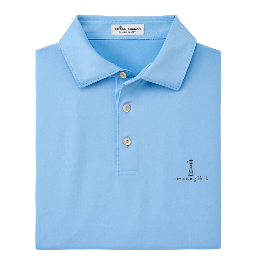 SPECIAL ORDER : Peter Millar Solid Performance Polo - Cottage Blue