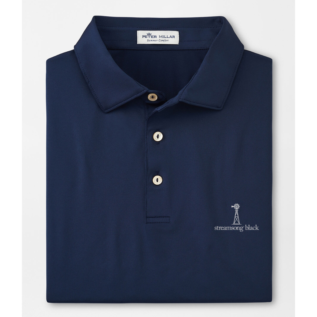 SPECIAL ORDER : Peter Millar Solid Performance Polo - Navy