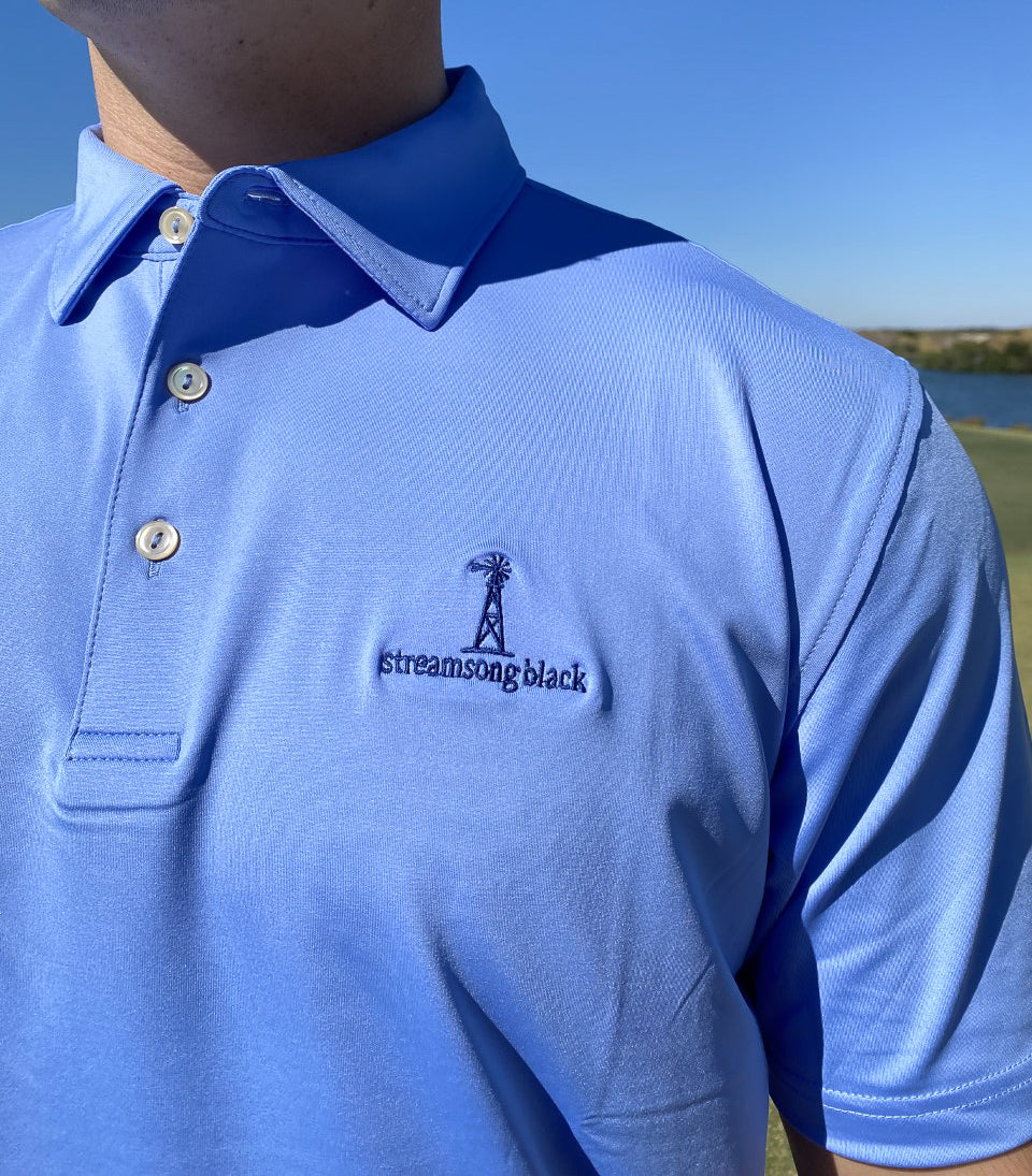 Pebble Beach Striped Performance Jersey Polo by Peter Millar