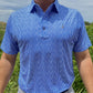 Bead Chain Print Lisle Self Collar